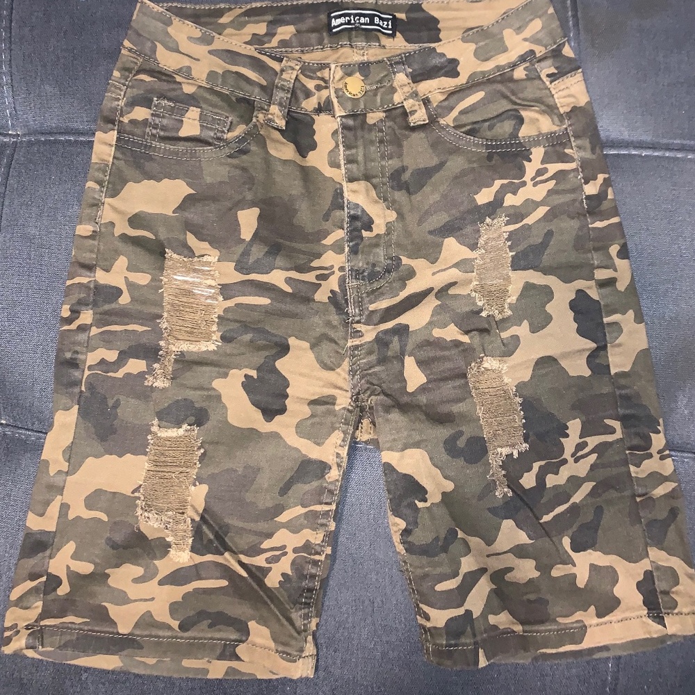 Army print Shorts